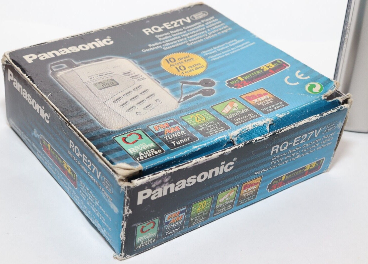 Radio-cassette Stéréo Panasonic RQ-E27V – Taïwan – Pour Pièces / Courroie à Changer