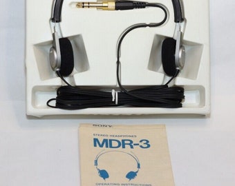 Sony MDR-3 - Boxed Headphones - Fully Operational With Amended