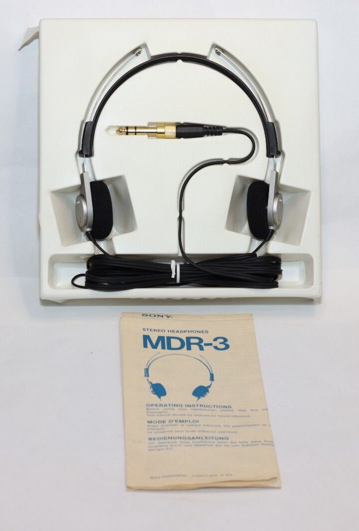 Sony MDR-3 - Boxed Headphones - Fully Operational With Amended
