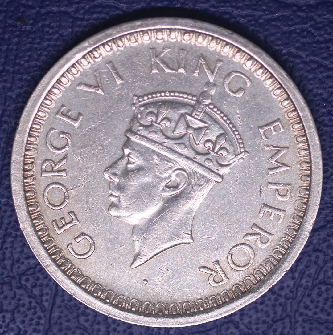 1944 British India King George VI One Rupee Silver Coin - Etsy