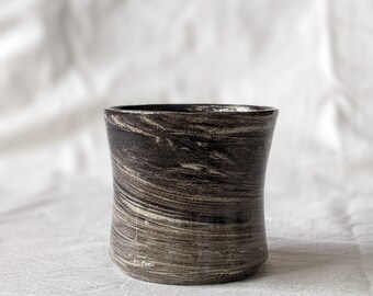 Marble effect ceramic cup, large ceramic cup, ready to ship