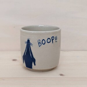 Hand-Painted Whippet Espresso Cup: Sgraffito Ceramic Coffee Cup image 7
