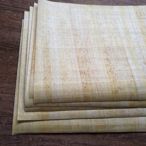 Druck auf Papyrus Papier Kit | Set von Papyrus Papieren A4 Größe 21 x 30 cm | ägyptisches Papyrus Papier | Blankopapiere | Papyrus