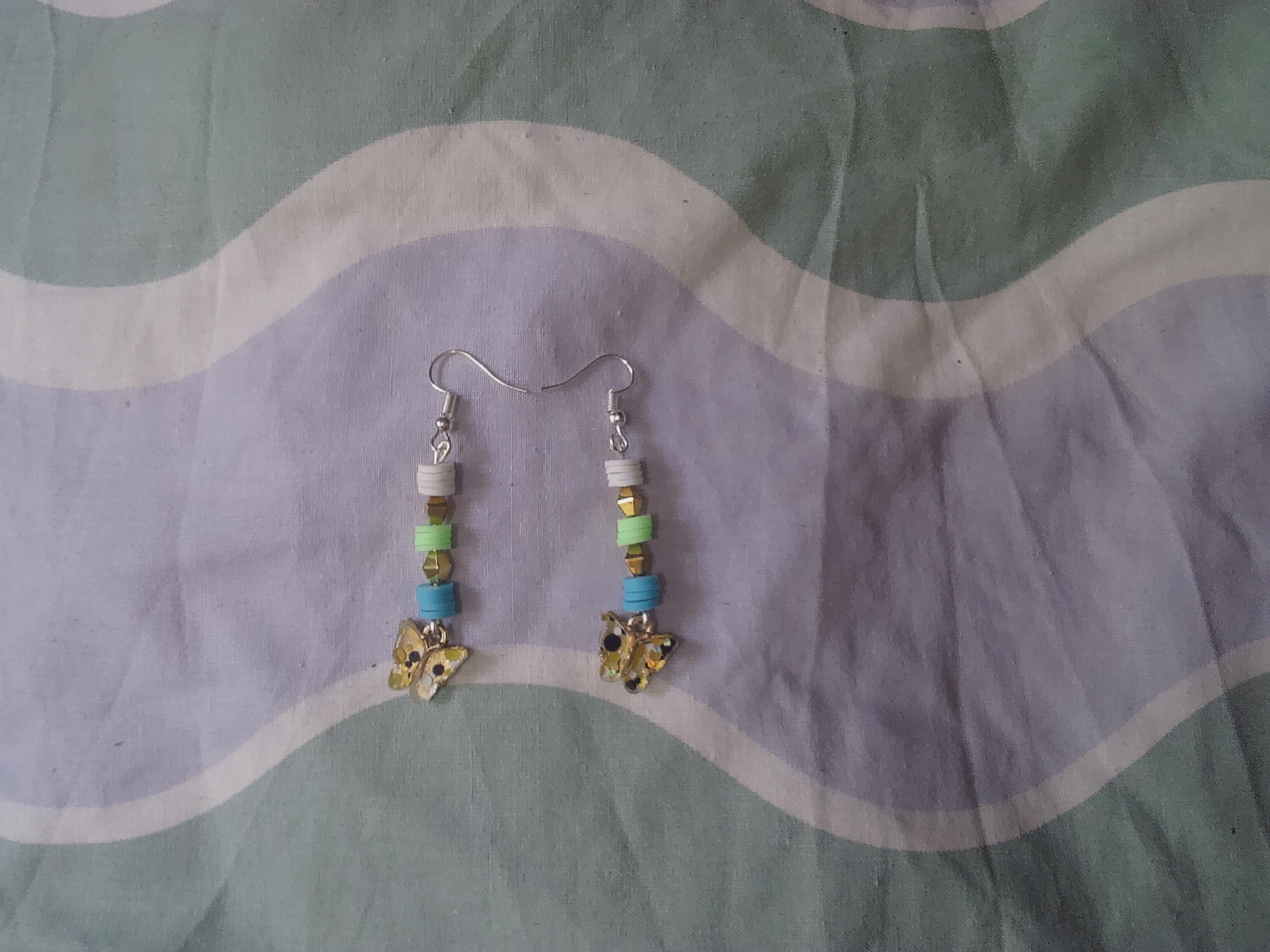 Handmade Polymer Clay Hoop Earrings – Lightweight Colorful or Neutral Boho Jewelry – Festival Earrings – Gift for Her – Statement Hoops - Thumbnail 7