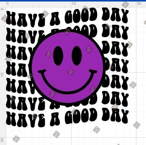 have a Good Day Smiley Face Vinyl Iron-On Transfer – Retro Graphic DIY Shirt Decal, 90's aesthetics, happy face decal, child's T-shirt - Thumbnail 4