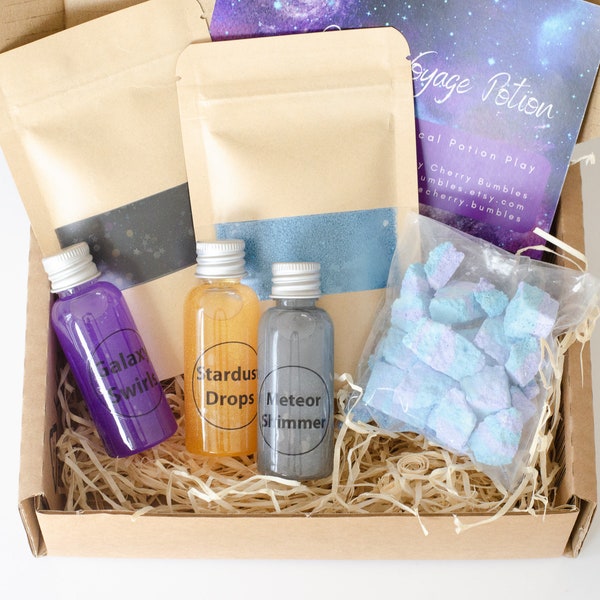 Space Potion Gift Box // Children’s Space Potion Gift, Birthday Gift for Kids, Sensory Potion Play, Sensory Kit for children’s