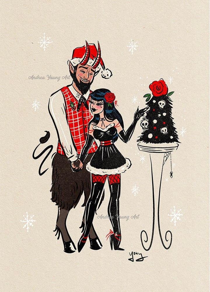 Krampus is my boyfriend - Lustre Photo Paper Art Print