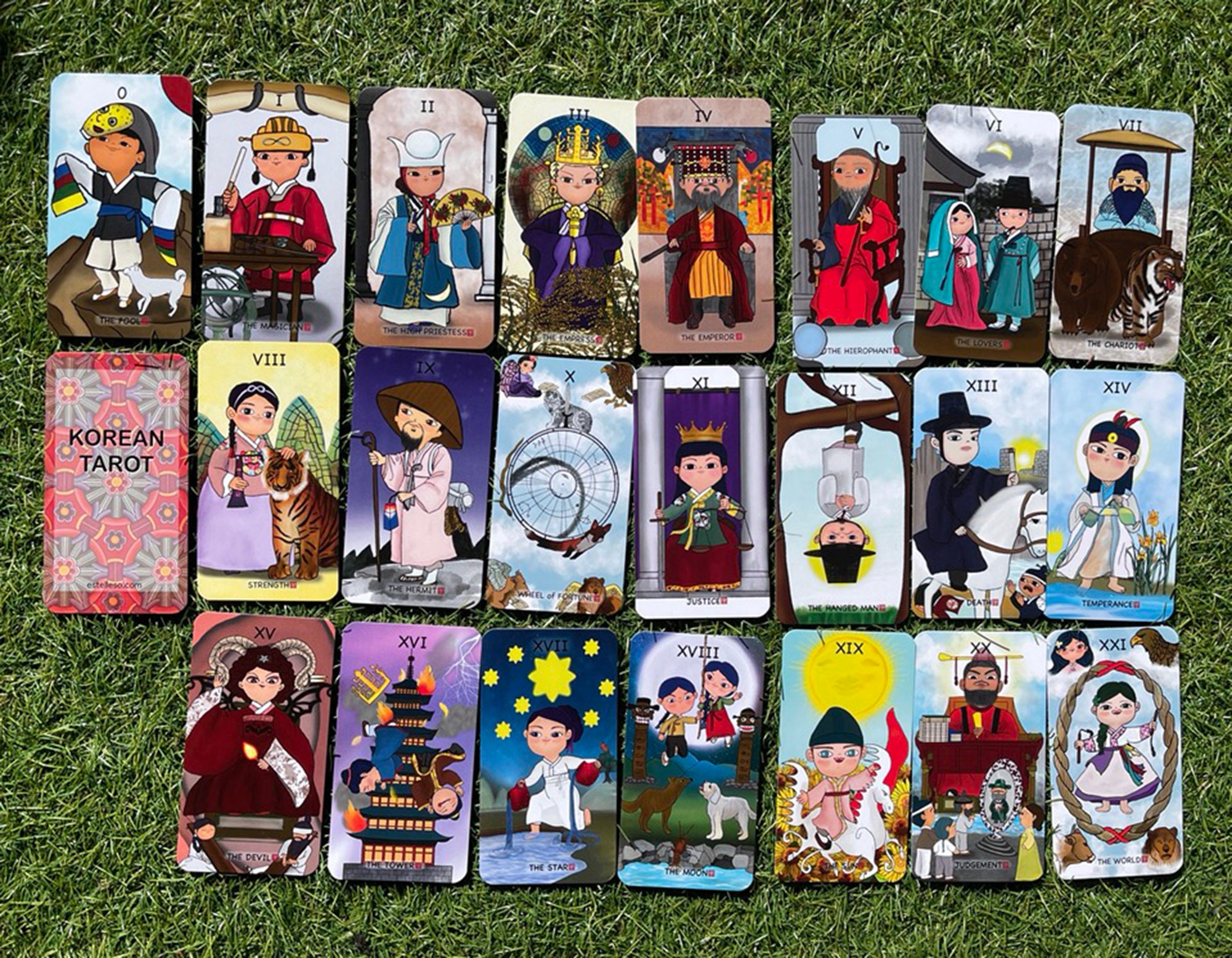 Korean Tarot Major Arcana Tarot Deck 22 Major Arcana 22 Etsy