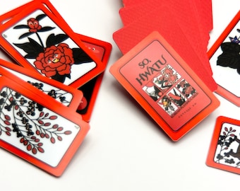 GARASANI Korean Hwatu Flower Cards - Luxury Go-Stop / Godori Game, 54 Plastic Cards, Made In Korea