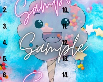 Baumwolle Candy 15 Linie Digital Bingo Board