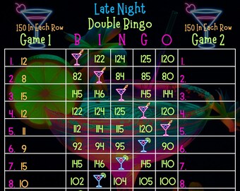 Double Bingo 150 Pro WTA PYP 15 Line Bingo Board
