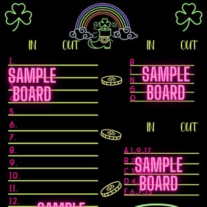 Lucky Glow Bingo com 3 jogos, tabuleiro de bingo de 15 linhas, conjunto de letras, tabuleiro de bingo com conjunto de números