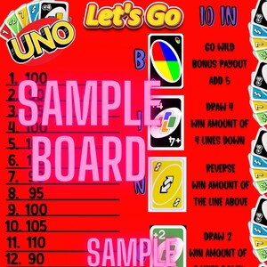 Lets Play Go Wild 15 Line Bingo Board, PYP Bingo Board, Bingo With A Twist