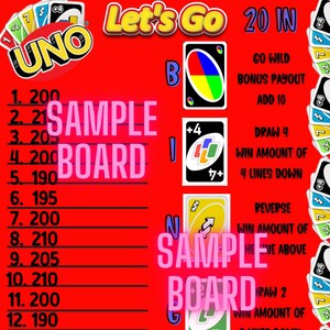 Lets Play Go Wild 15 Line Bingo Board, PYP Bingo Board, Bingo With A Twist