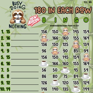 180 PYP pro WTA 15 Line Bingo Board , Summer Fun Bingo