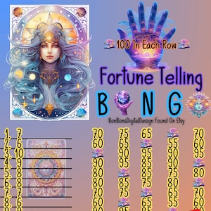 100 In Each Row PYP small profit Fortune Telling 15 Line Bingo Board