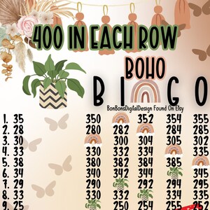 Panneau de bingo à 15 lignes sur le thème bohème WTA à petit profit 400 PP, 400 dans chaque rangée
