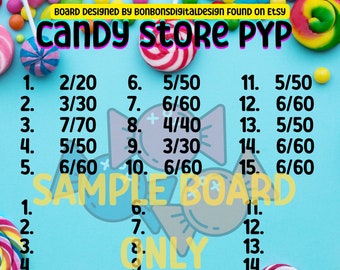Candy Crush Bingo Boards 2 Pdf's straight and (Instant Download