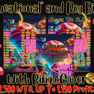 Race To 2.5k HR PYP 15 Line Bingo Board, WTA Bingo Board