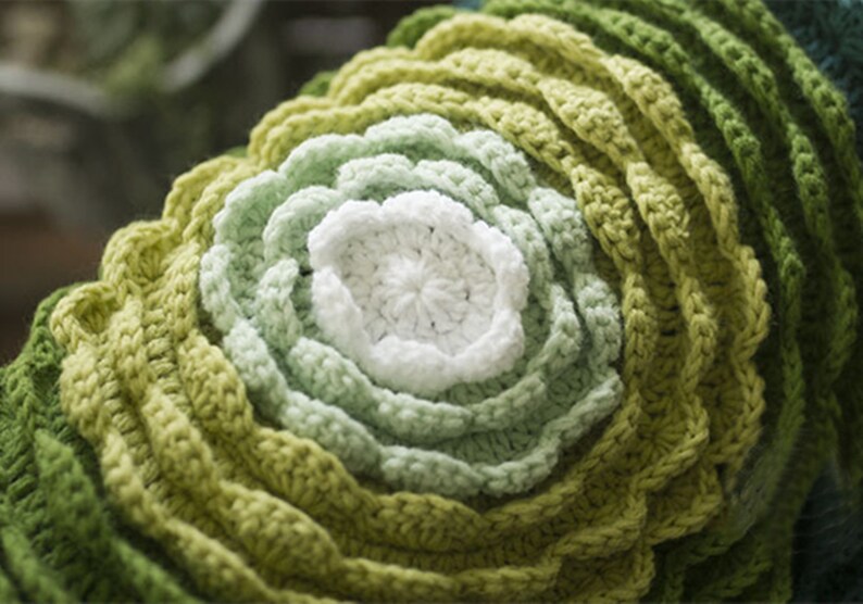 Crochet Round Chair Pad Cushion for Chair or Stool Etsy