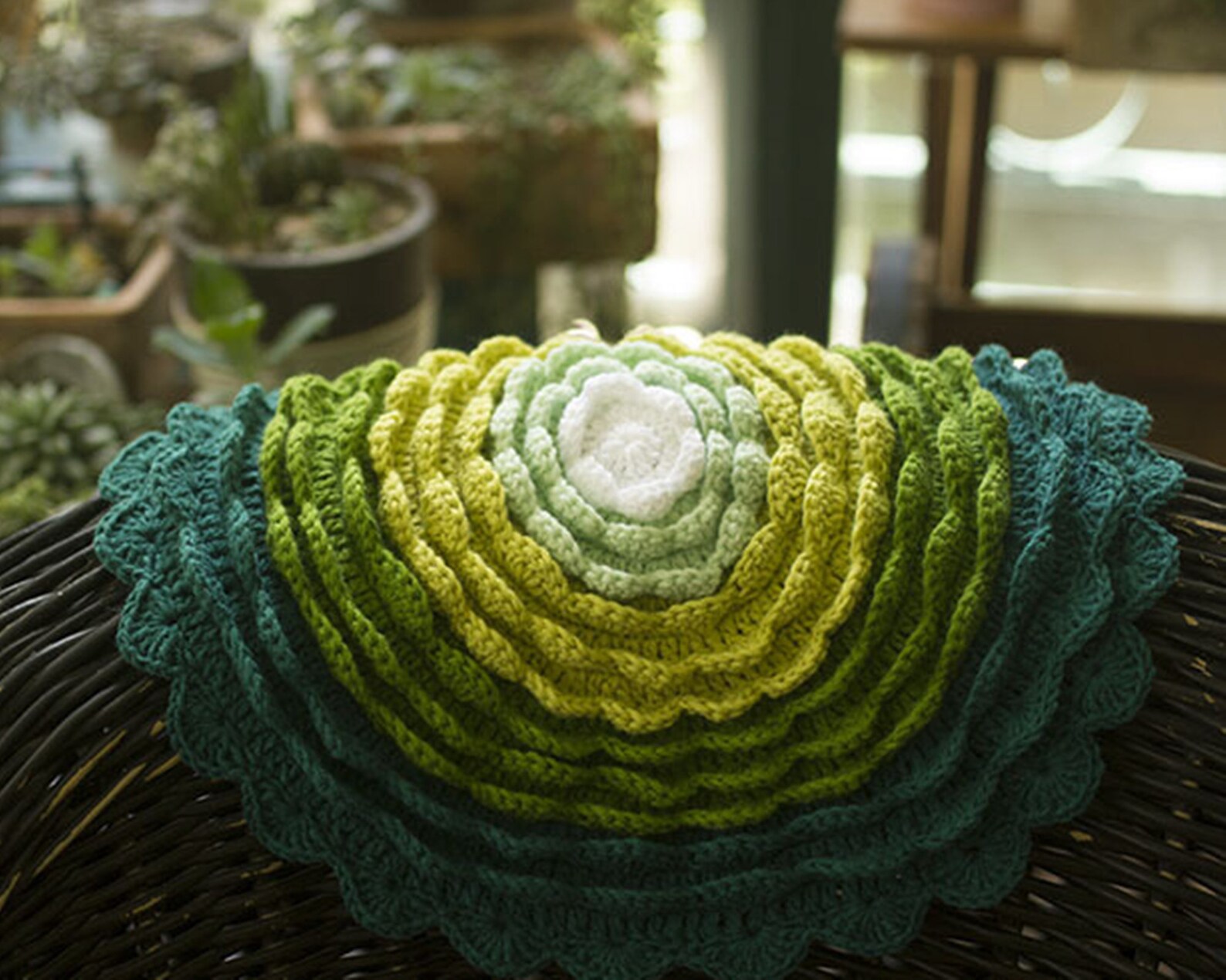 Crochet Round Chair Pad Cushion for Chair or Stool Etsy