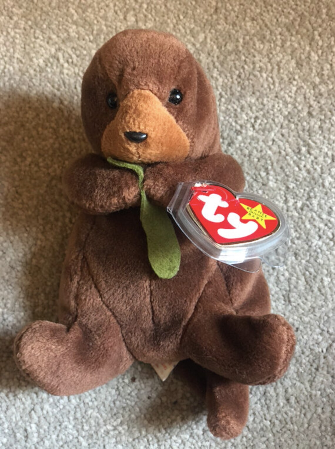 VERY RARE Ty BEANIE Baby Seaweed Made in Indonesia P.V.C. Etsy