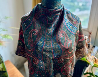 Lancel Designer Vintage Silk Scarf
