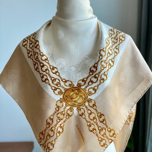 Hermes scarf/silk/blk/whole pattern/ladies fashion - Gem