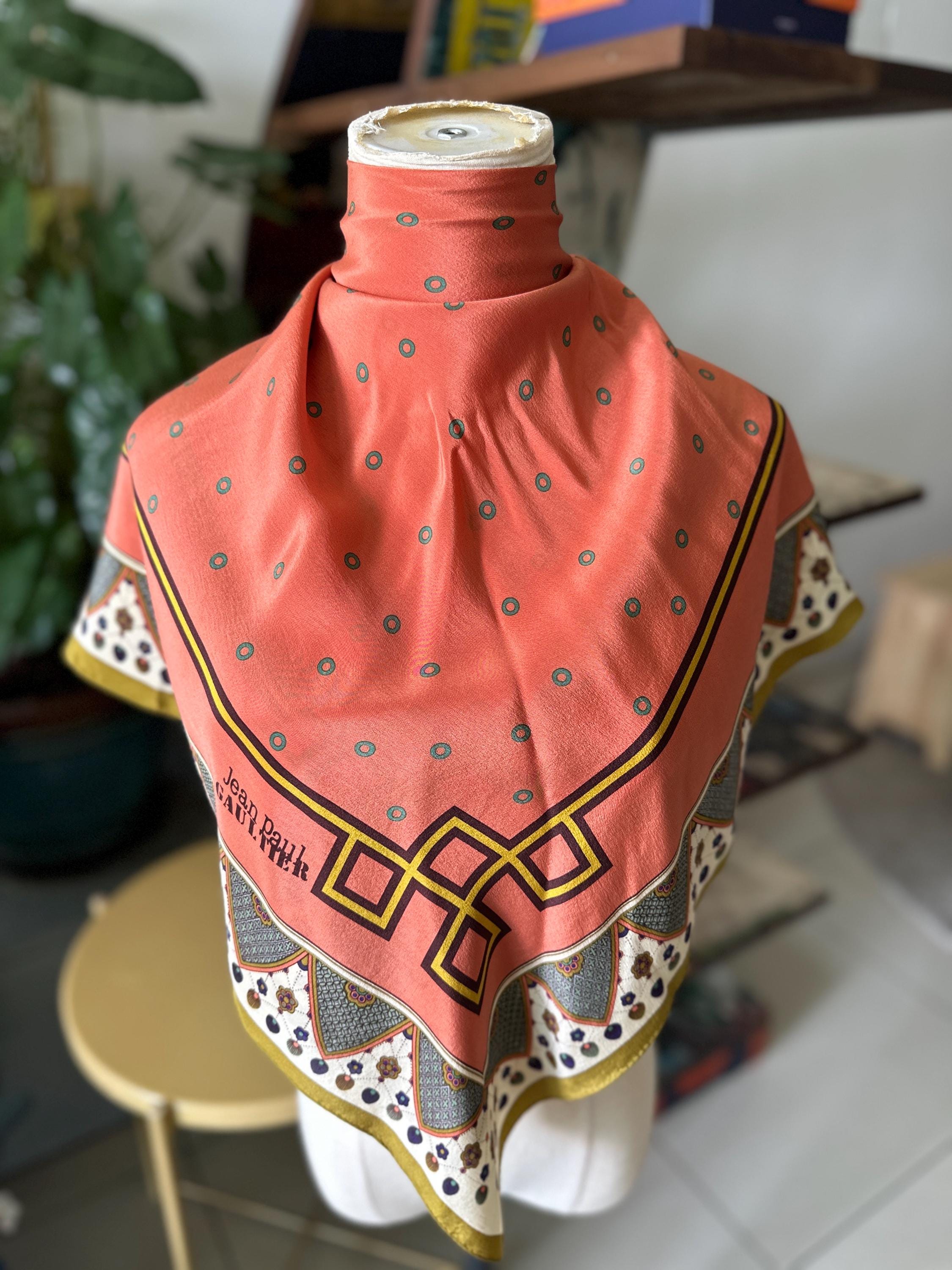 Jean Paul Gaultier Silk Scarf - Etsy