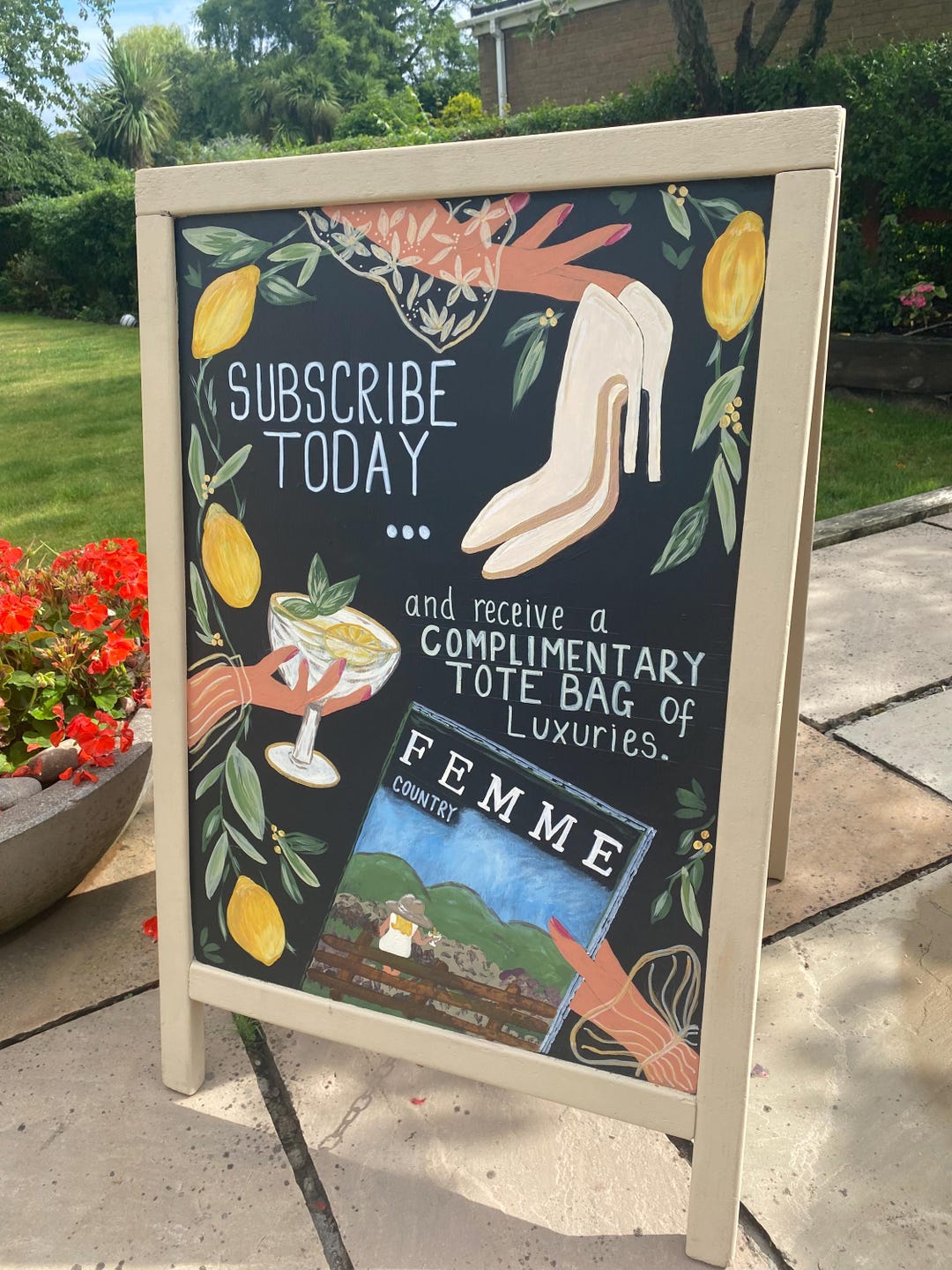Custom Hand-painted A-frame Advertising Boards | Bespoke Shop Signs UK ...