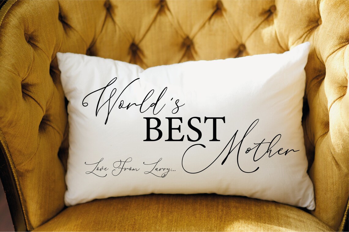 Mom Pillow Personalize Mom Pillow Mom Birthday Gift Best Etsy