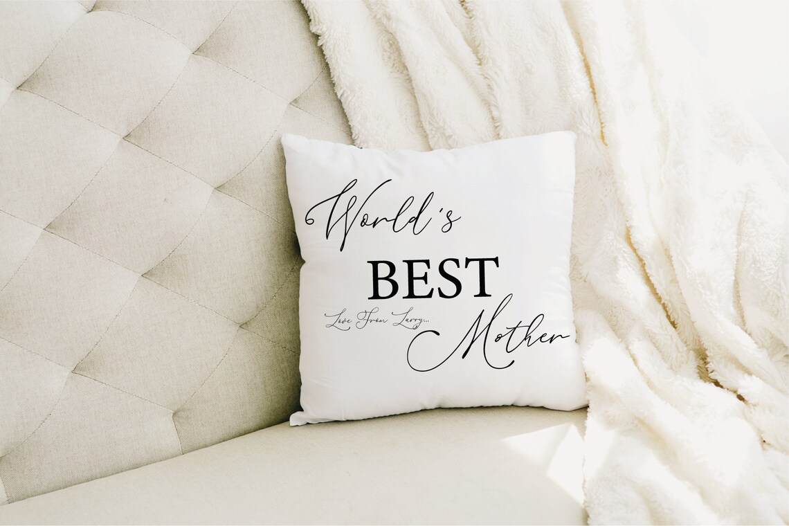 Mom Pillow Personalize Mom Pillow Mom Birthday Gift Best Etsy