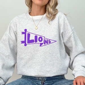 University of North Alabama Lions Pennant Crewneck Sweatshirt