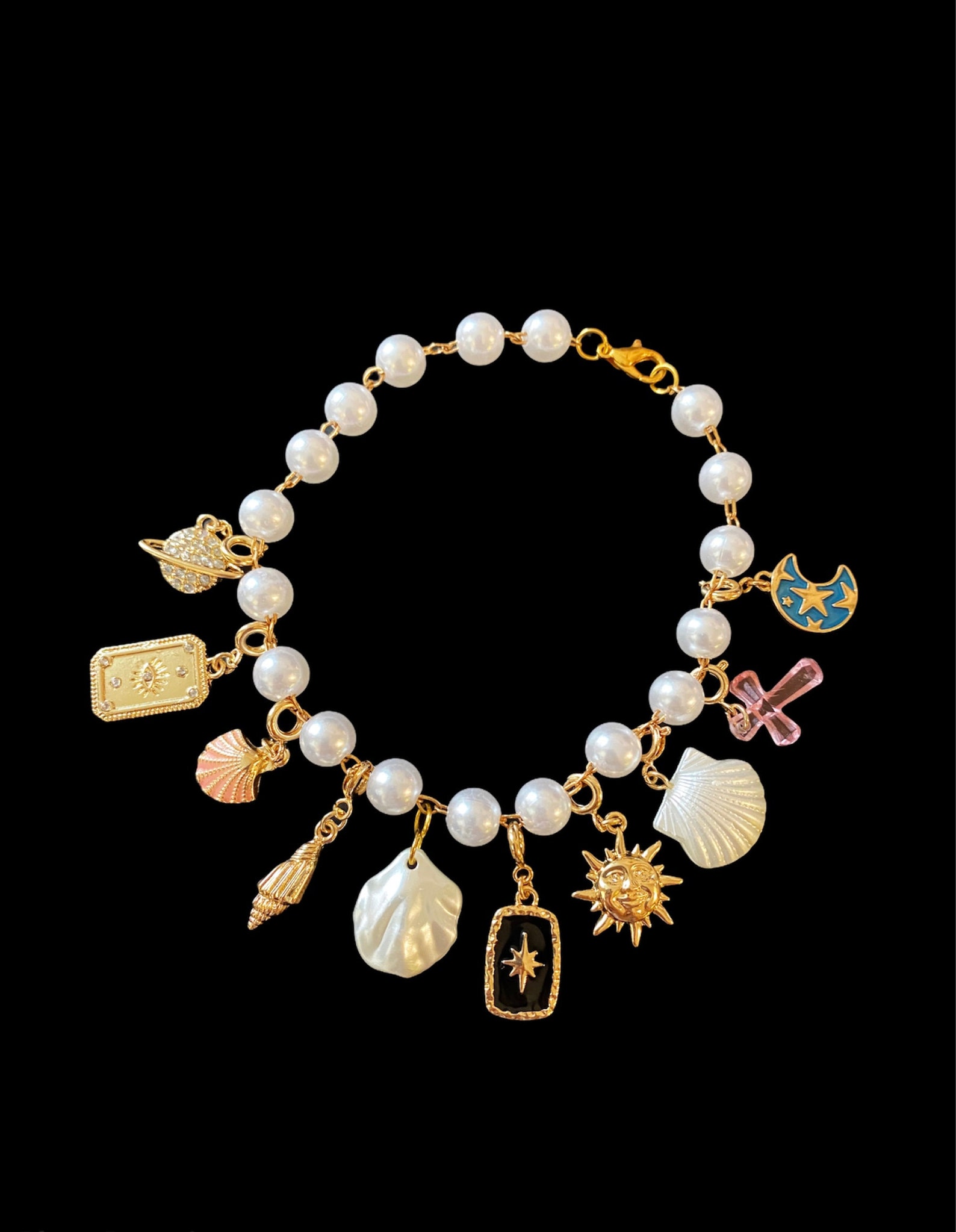 Elegant Handmade Pearl Cat Collar With Selection of Pendants Suitable