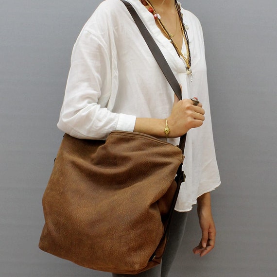 Handmade Backpack purse in New Copper Brown Stonewashed Canvas With Leather  Details, Named Daphne , MADE TO ORDER - Etsy