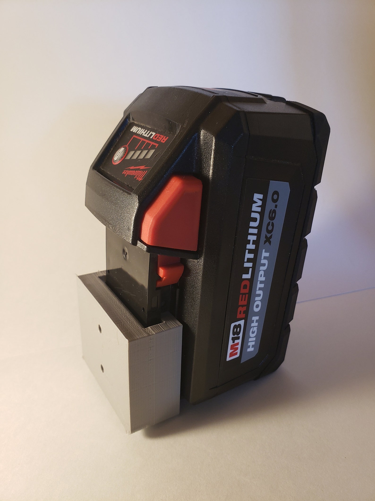 3D Printed Milwaukee Battery Wall Mounts Set of 5 Etsy