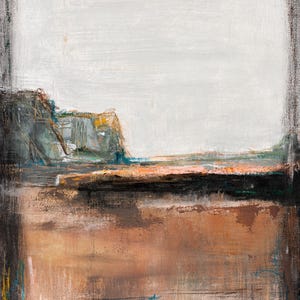 The Way Back, Abstract Landscape Painting, Original Artwork, Wall Decor, Christen Horner Art, Original Artwork Print, 18x24in