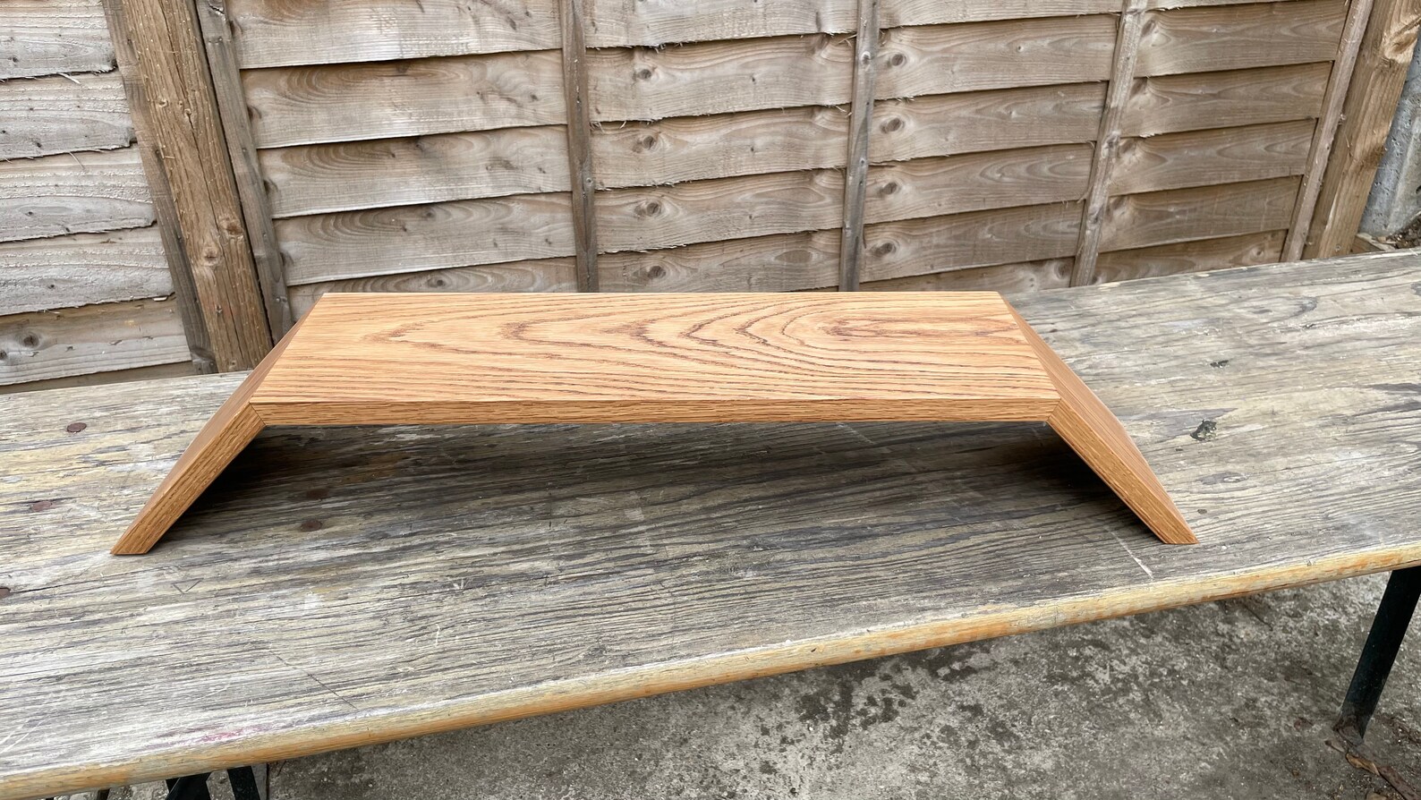 Solid Oak Monitor Stand Etsy