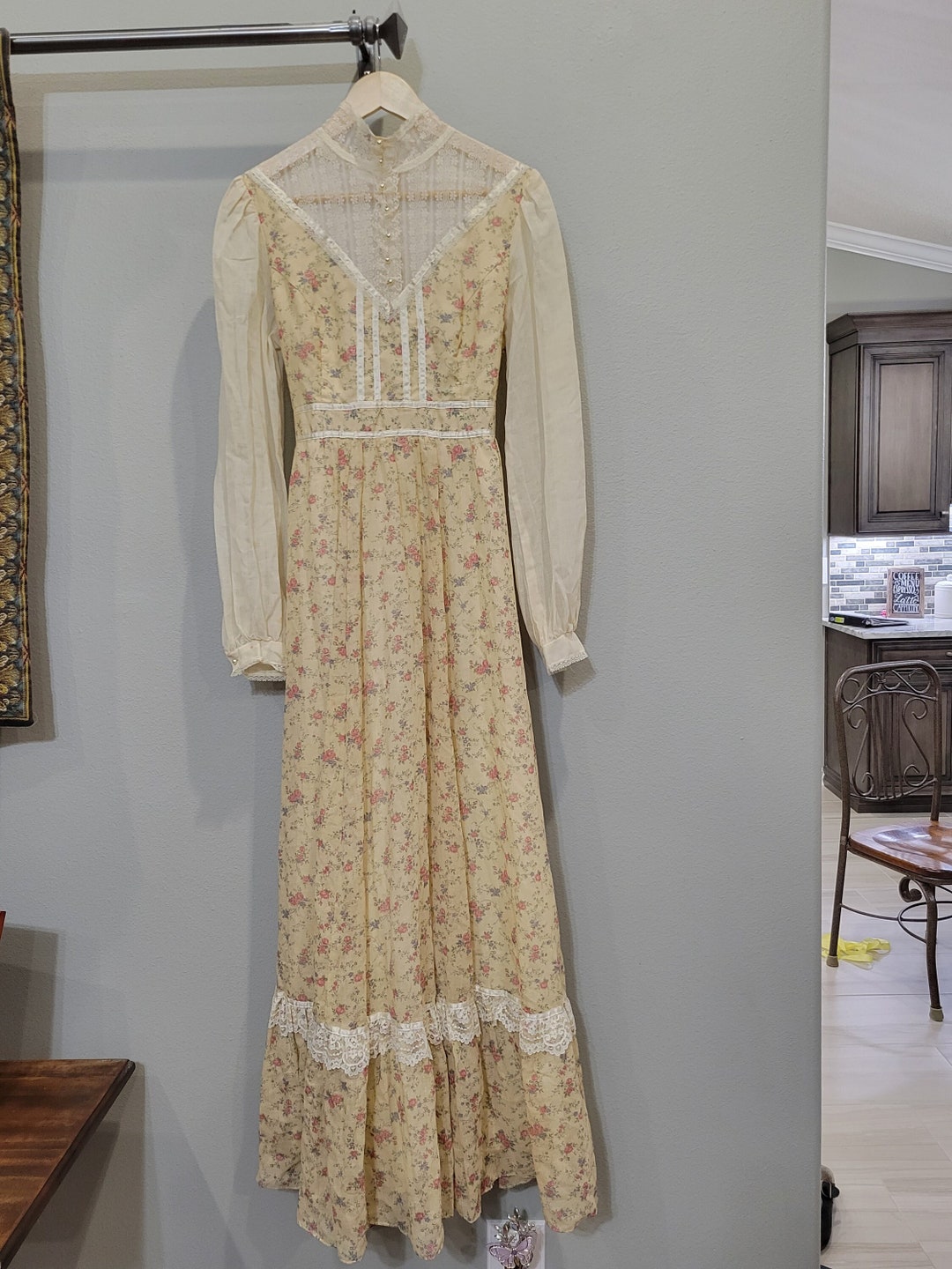 Rare 1970s Gunne Sax Maxi Dress, Floral Prairie Boho Style - Etsy