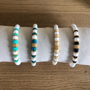 Bracelet personnalisé perles Heishi pour femme, modèle RITA image 2