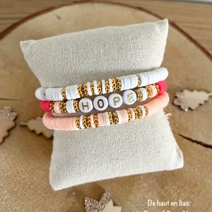 Pulseira de pérolas Heishi para mulheres, modelo IVY
