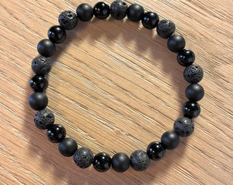 Bracelet pour Homme en pierres naturelles, modèle MILO