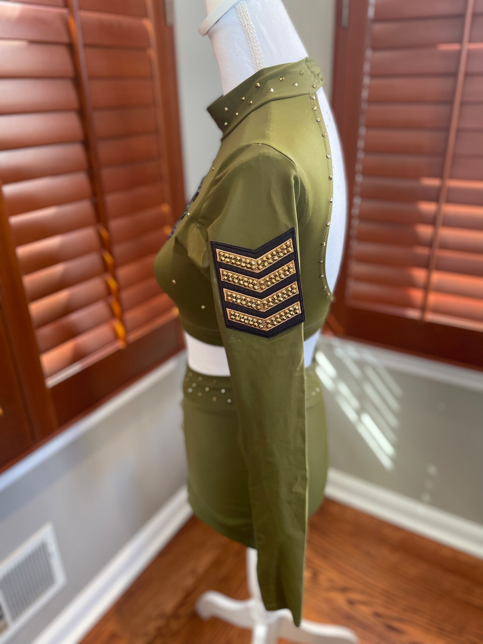 AS Army Green Dance Costume Jazz Etsy