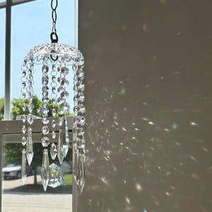 Vintage Crystal Suncatcher Chandelier