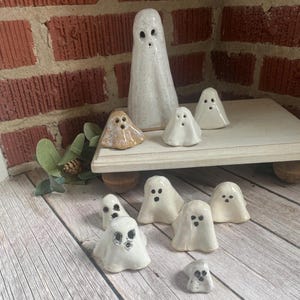 Handmade ghost figures, luminaries, hand painted, handmade, Halloween decorations