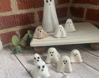Handmade ghost figures, luminaries, hand painted, handmade, Halloween decorations