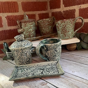 Ceramic cream and sugar sets