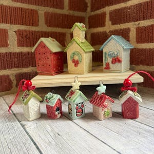 Ceramic House: Seasonal Colors, Decorative Miniatures, Christmas ornaments