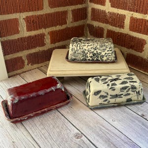 ceramic large butter dishes, Planter and tray, rectangular bowl and tray