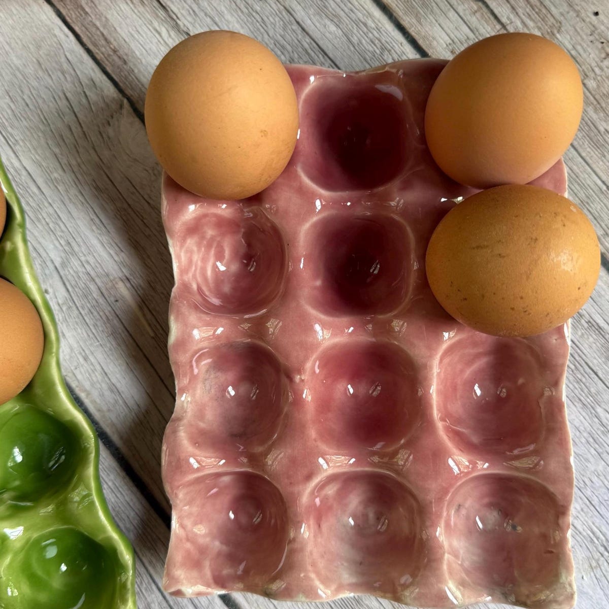 Ceramic Egg Tray, Countertop Egg Holder - Etsy